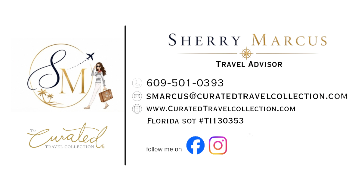 Sherry Marcus, Travel Advisor — Business Card