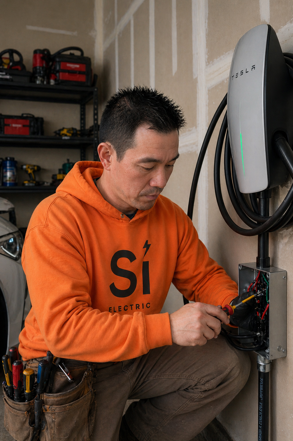 Installing Tesla Charger in garage