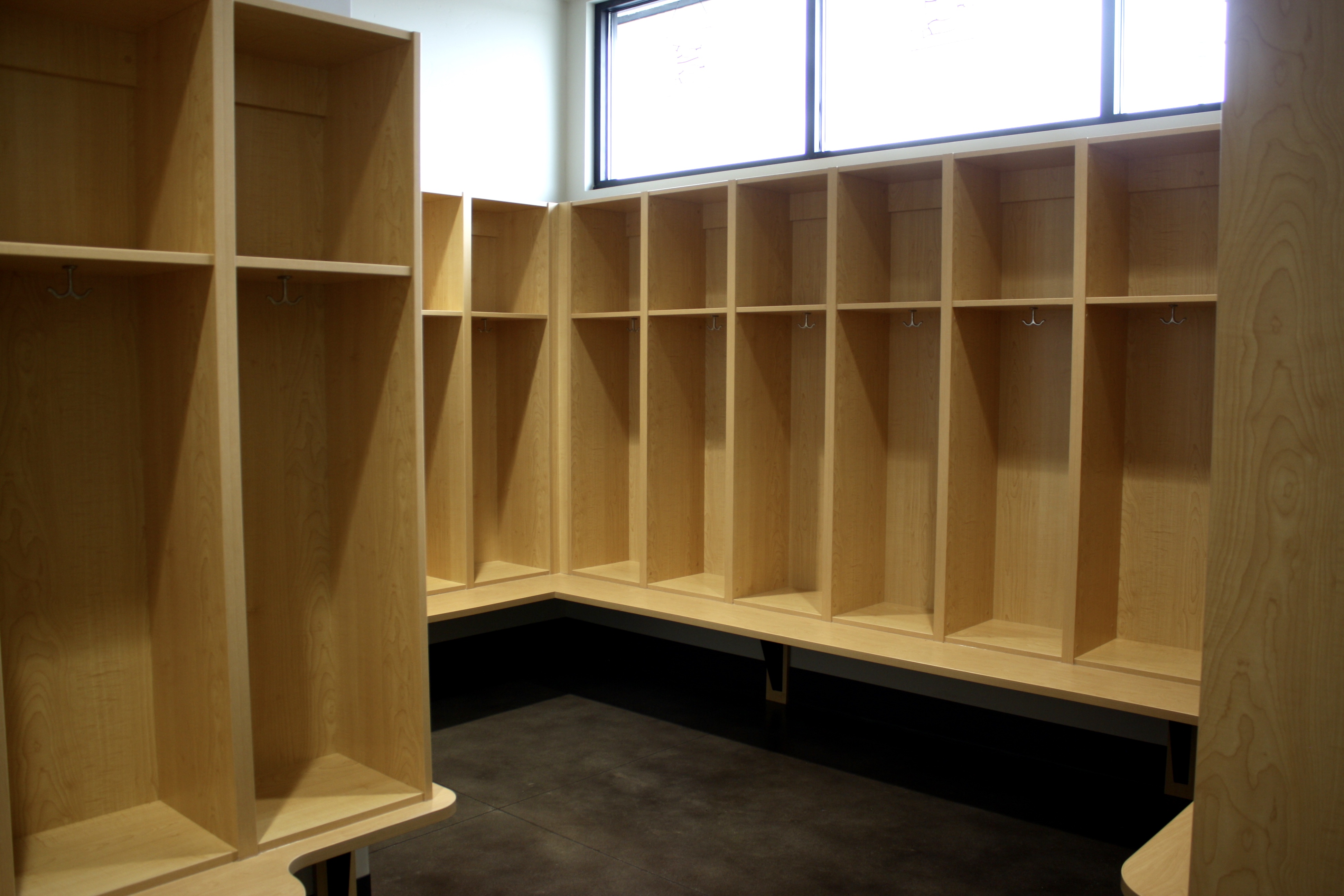 dancer cubbies / locker room