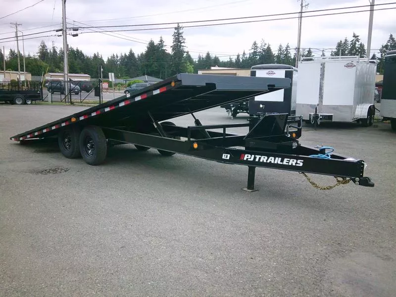 8.5 foot by 22 foot open car hauler trailer rental at Seattle Trailer Rentals in Seattle, WA