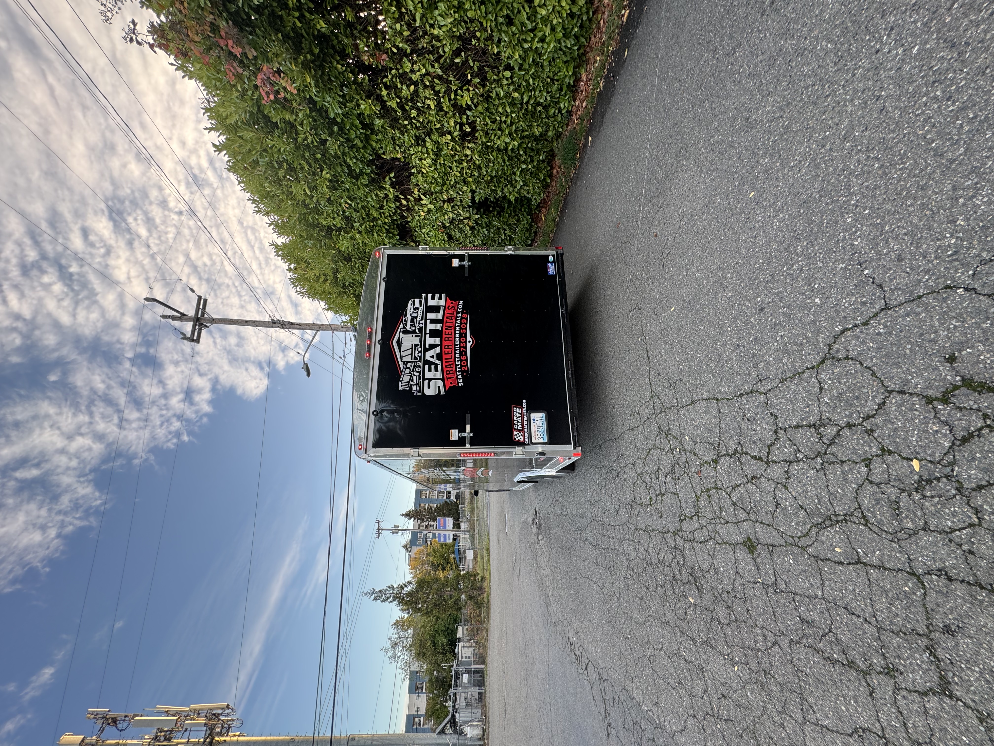 Trailer rental lineup at Seattle Trailer Rentals in Seattle, WA