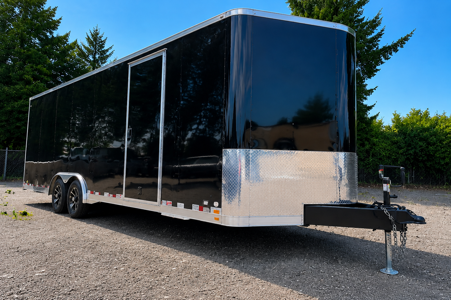 8.5 x 24’ Enclosed Trailer – rear view