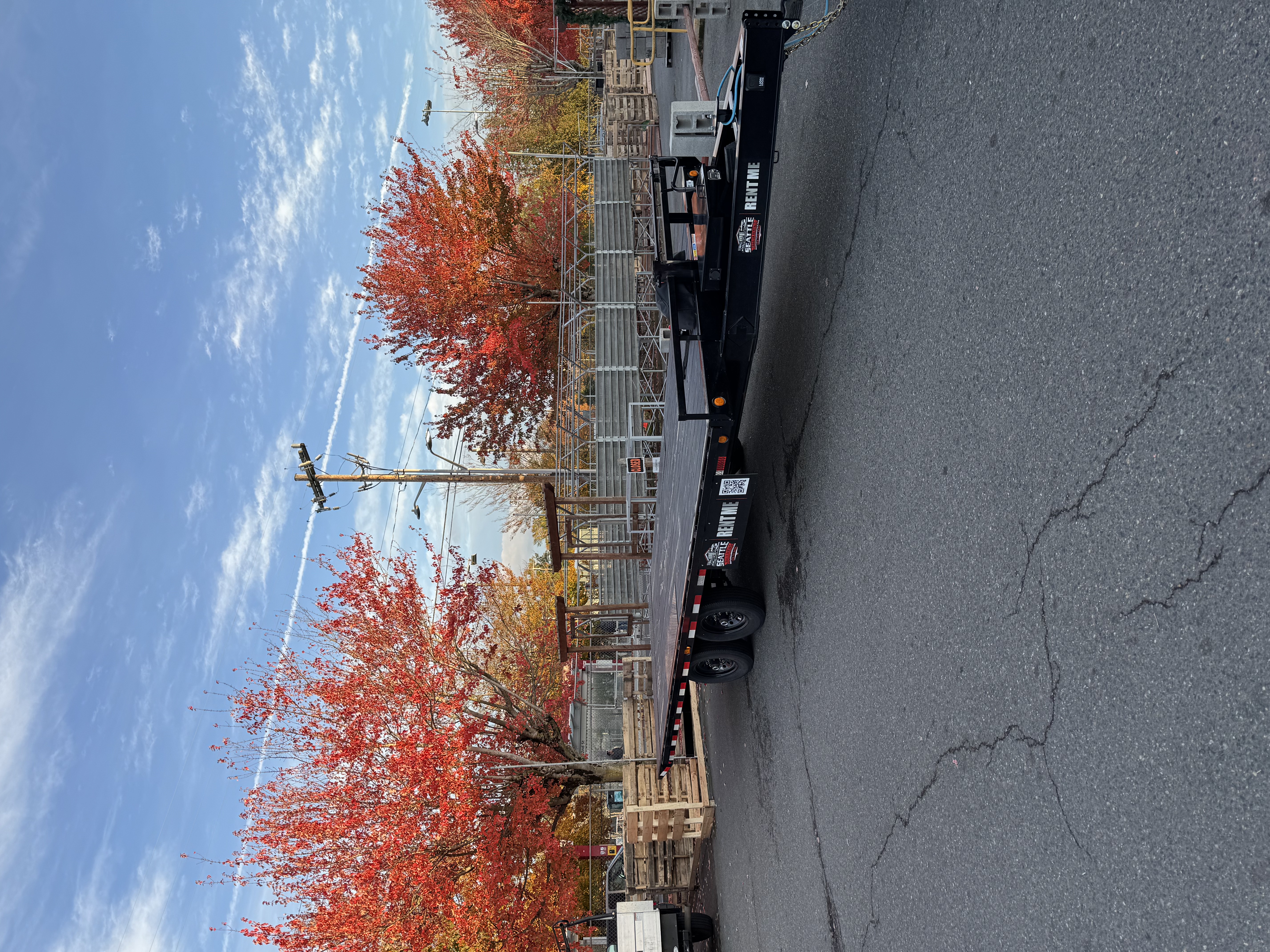 8.5x22' Deck-Over Tilt Equipment Trailer, unit 2 – side view