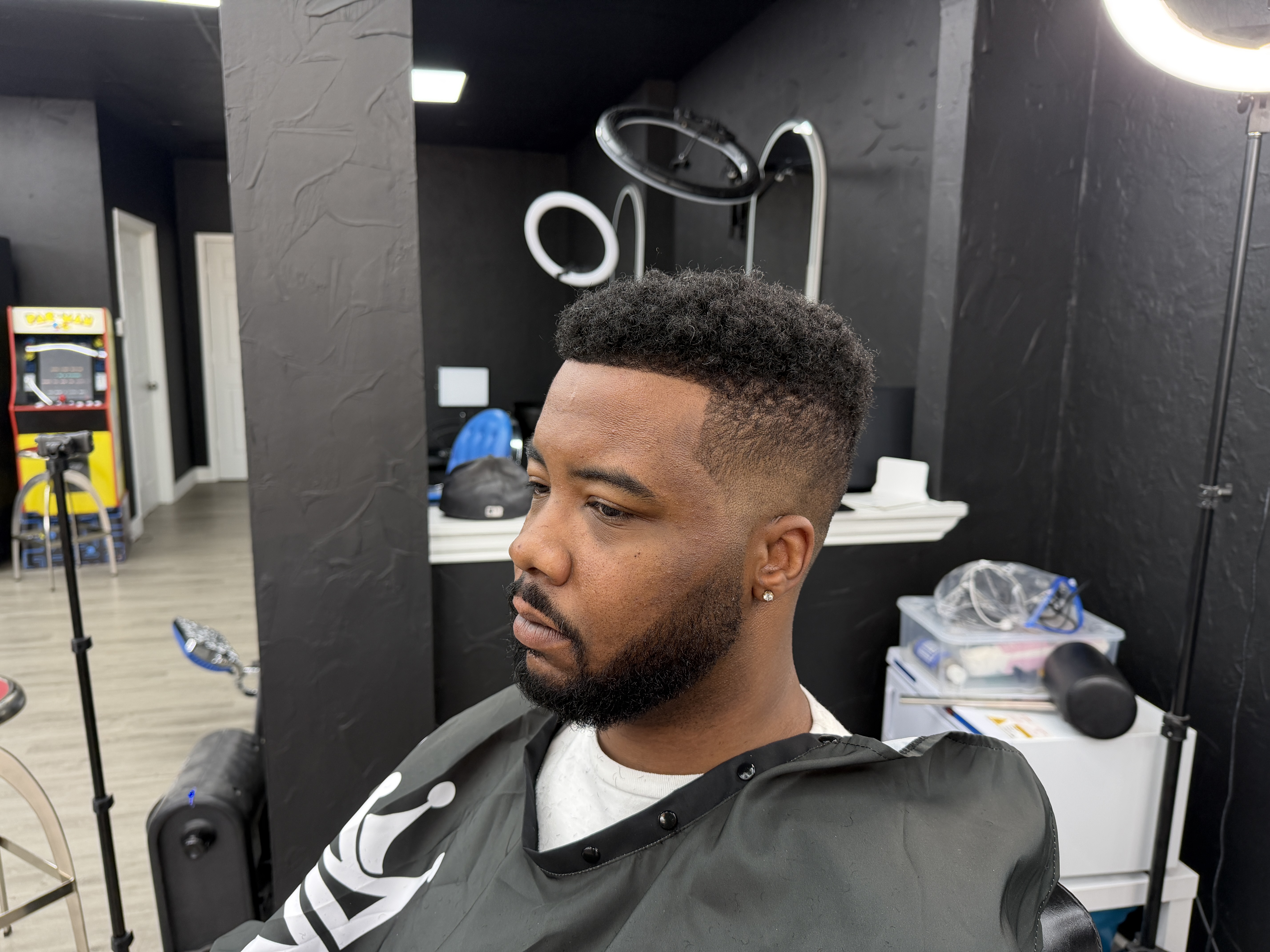 Beard sculpt and razor edge DFW barbershop