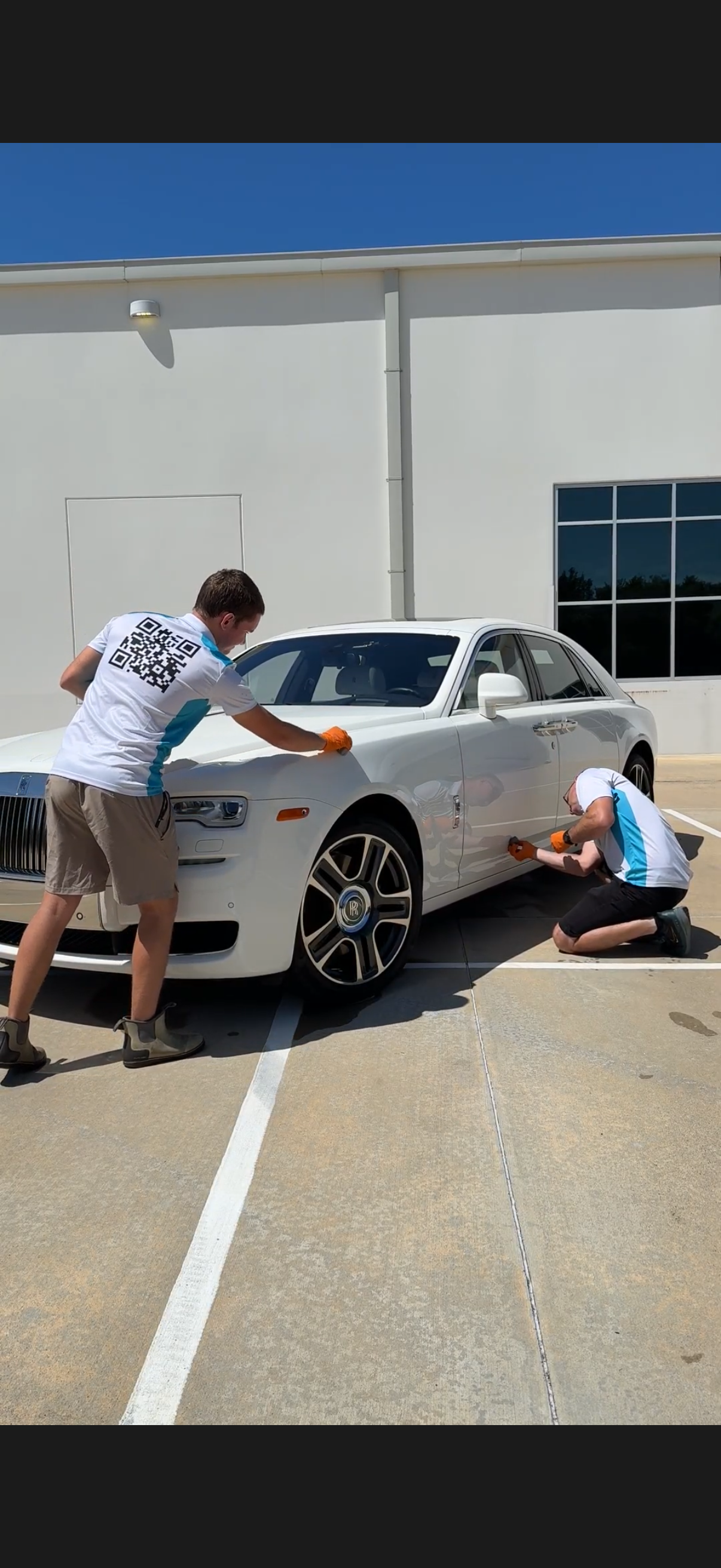 Koen with his dad, the family behind KlenCars mobile detailing in Austin