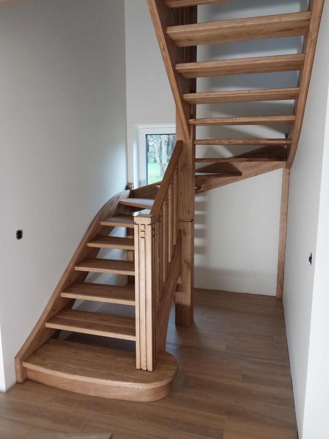 A U-shaped staircase
