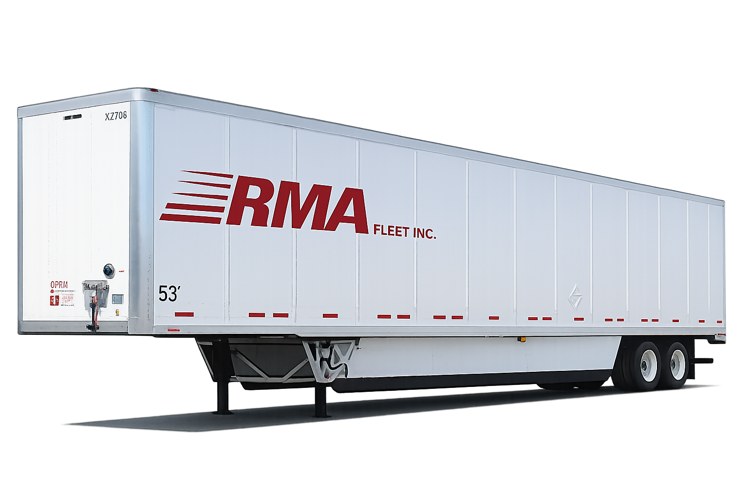 RMA Fleet 53-foot storage trailer — same-day rental Cincinnati Tri-State area