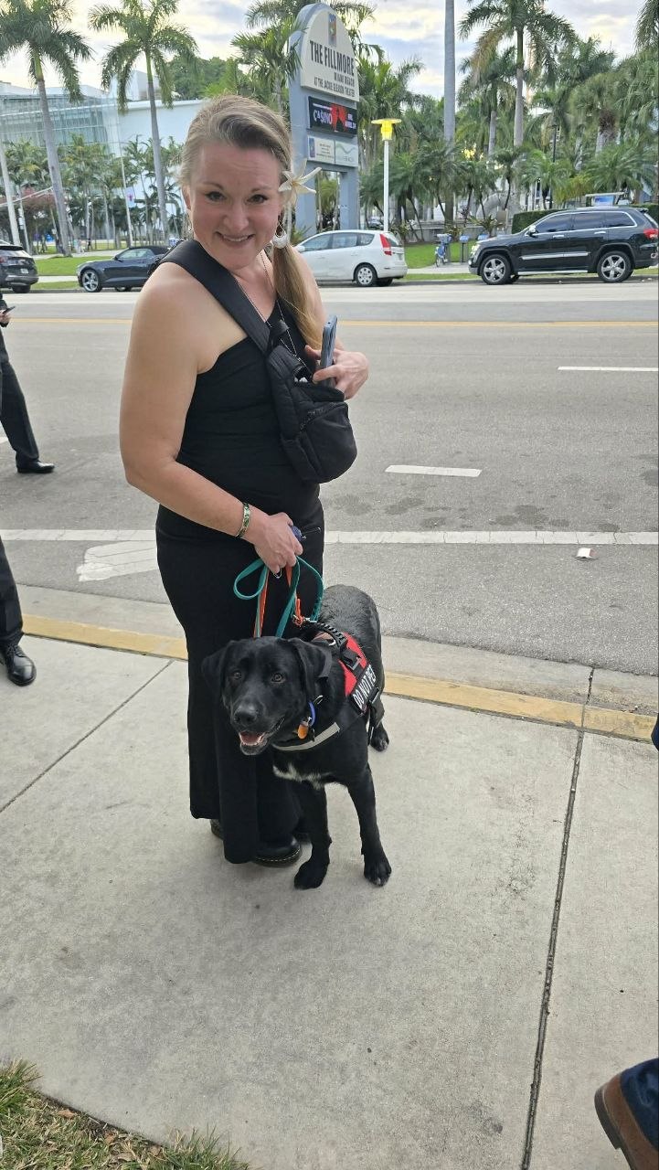 Mowgli SDIT and Jenny in Miami awaiting the Red Carpet at Inside Success TV's Rudy Mawer's Event