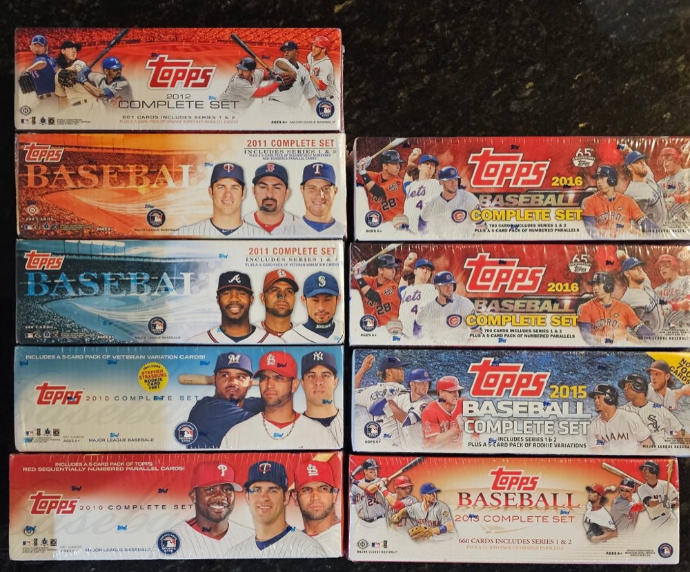 Topps factory baseball card sets