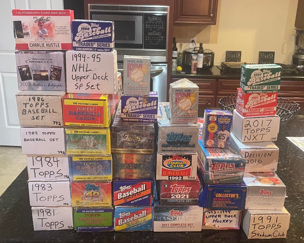 Vintage Topps complete sets by year