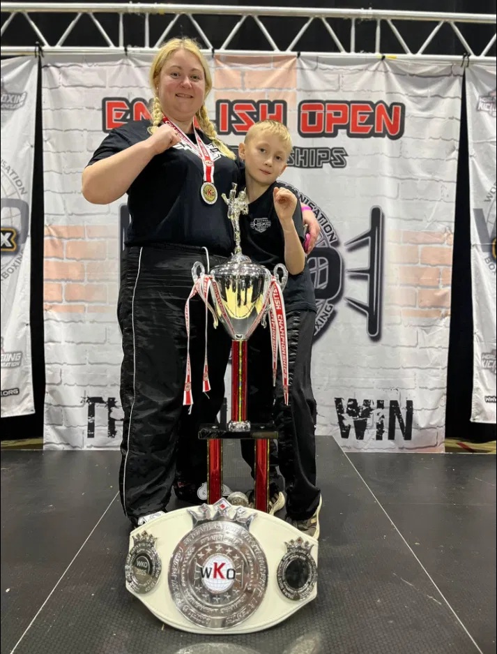 Chef Catherine kickboxing champion