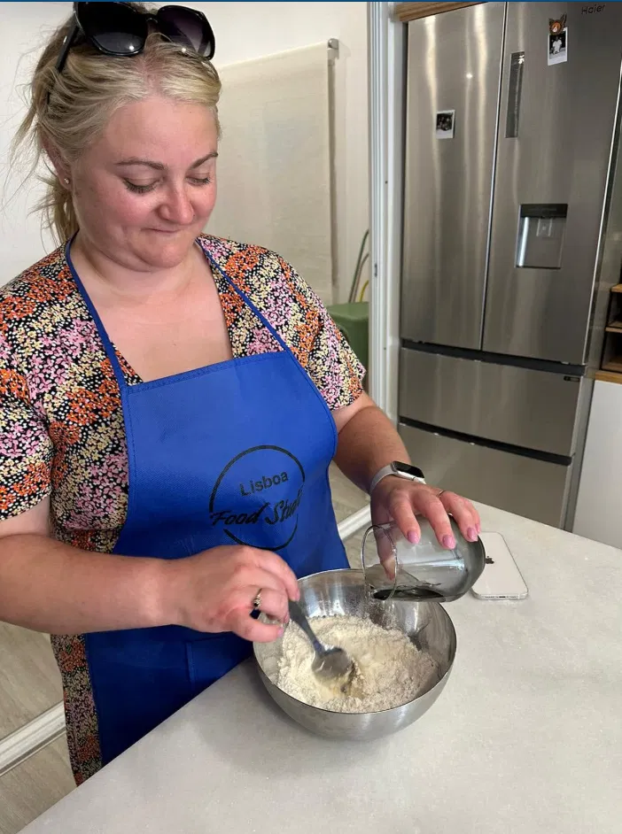 Chef Catherine cooking