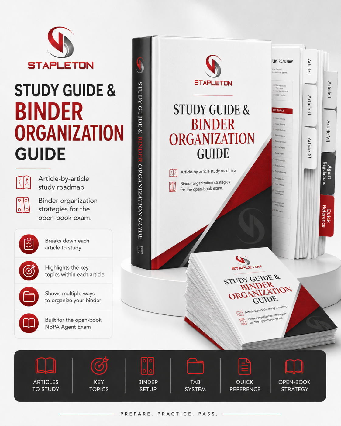 NBA Agent Exam Study Guide & Binder Organization