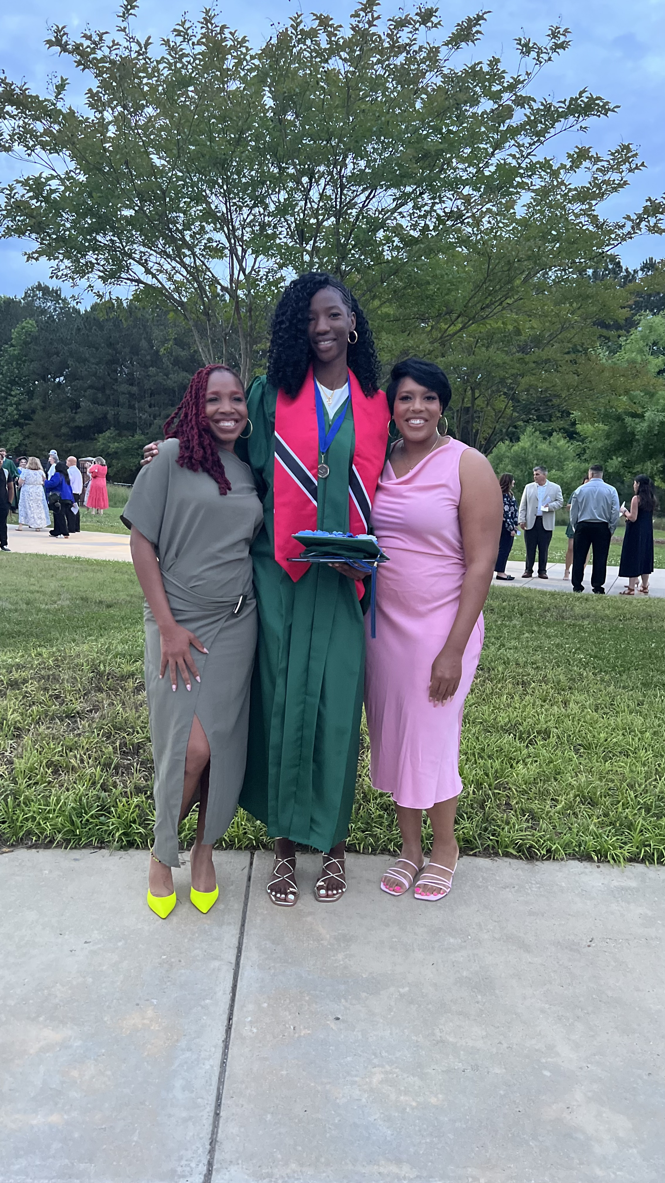 The Stapleton sisters celebrating a family graduation