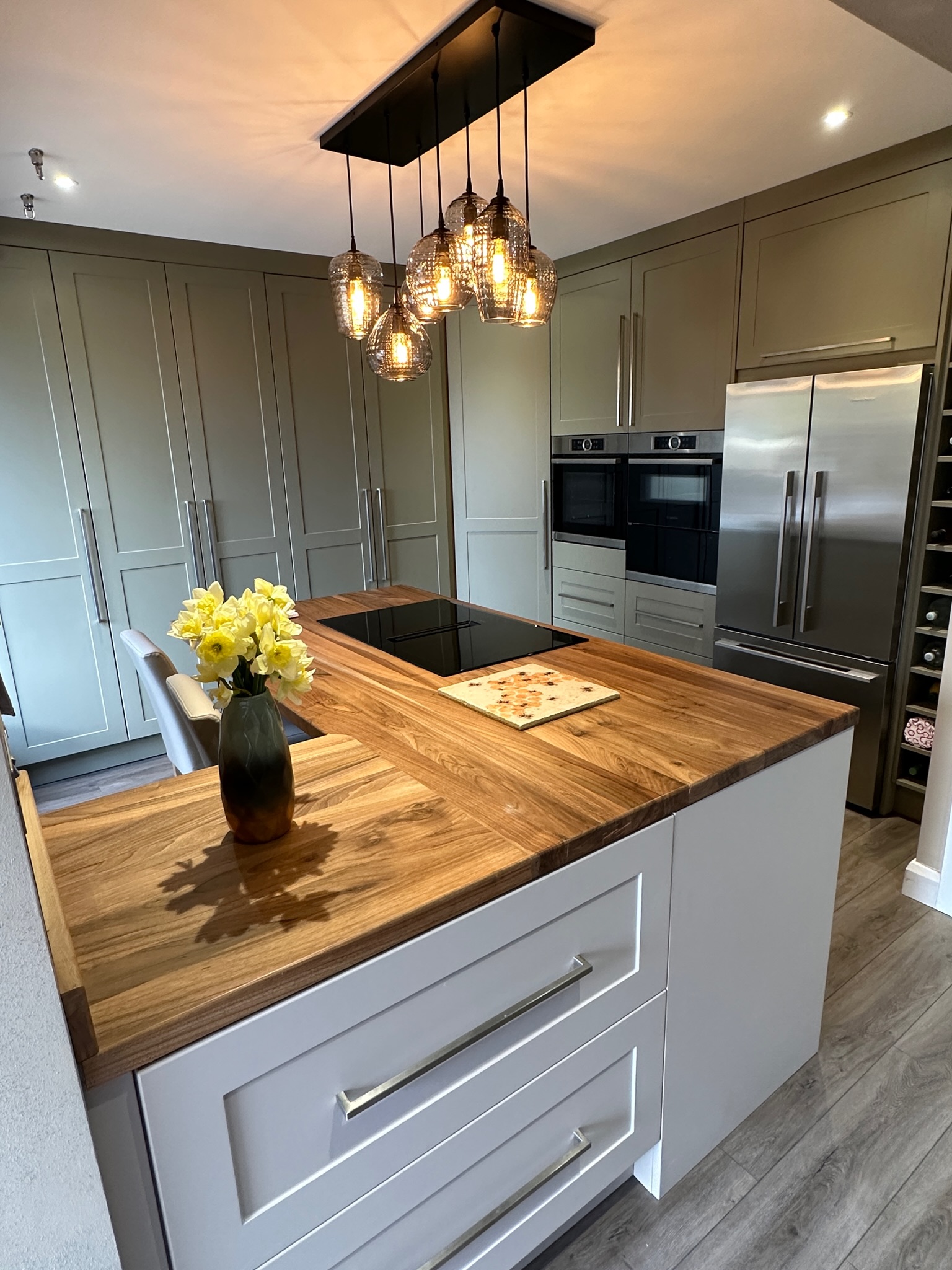 Completed bespoke kitchen installation by JAX Bespoke — handcrafted cabinetry and considered layout built for a Yorkshire home