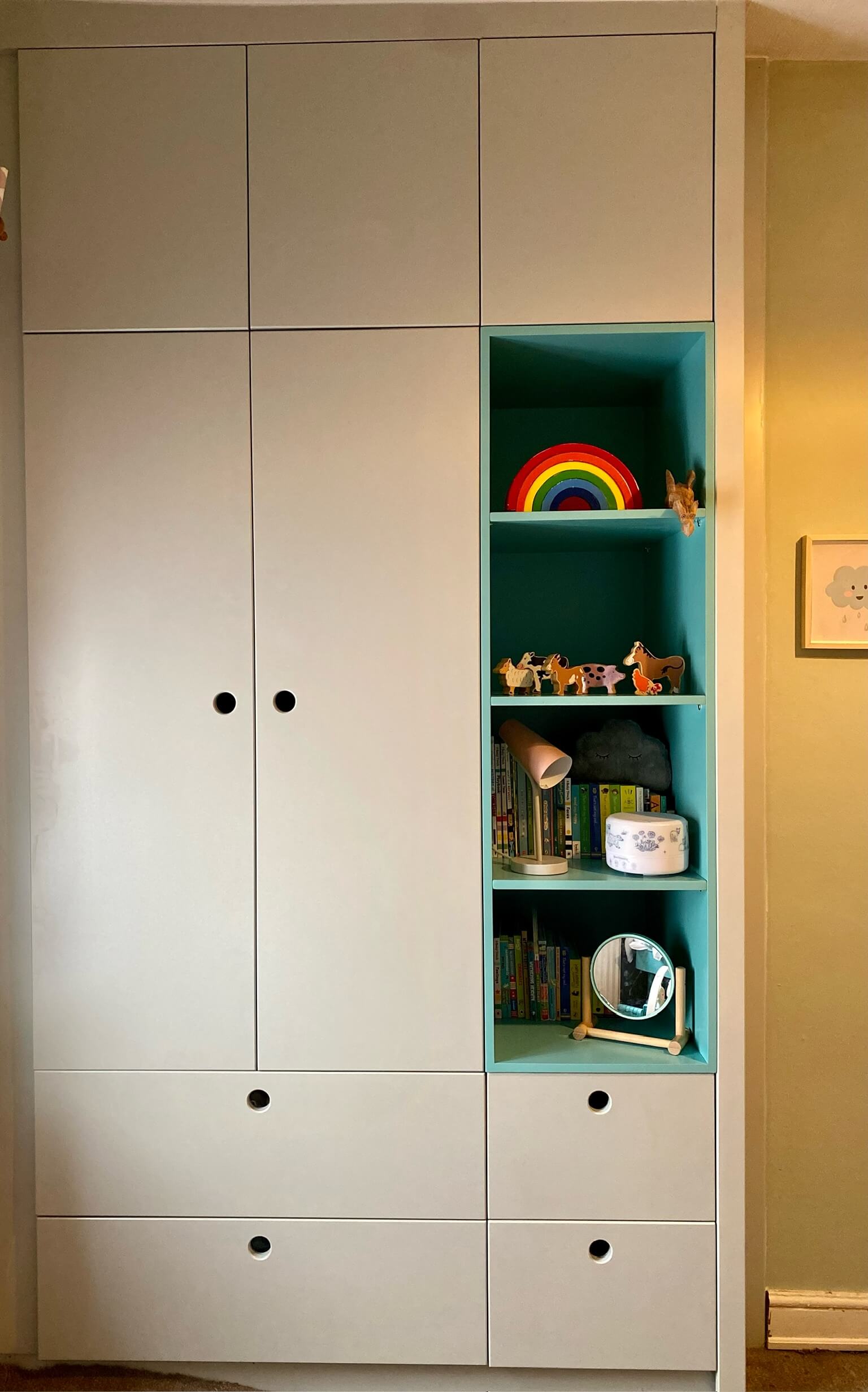 Handcrafted bespoke cabinetry showing quality paintwork and considered detail, by JAX Bespoke