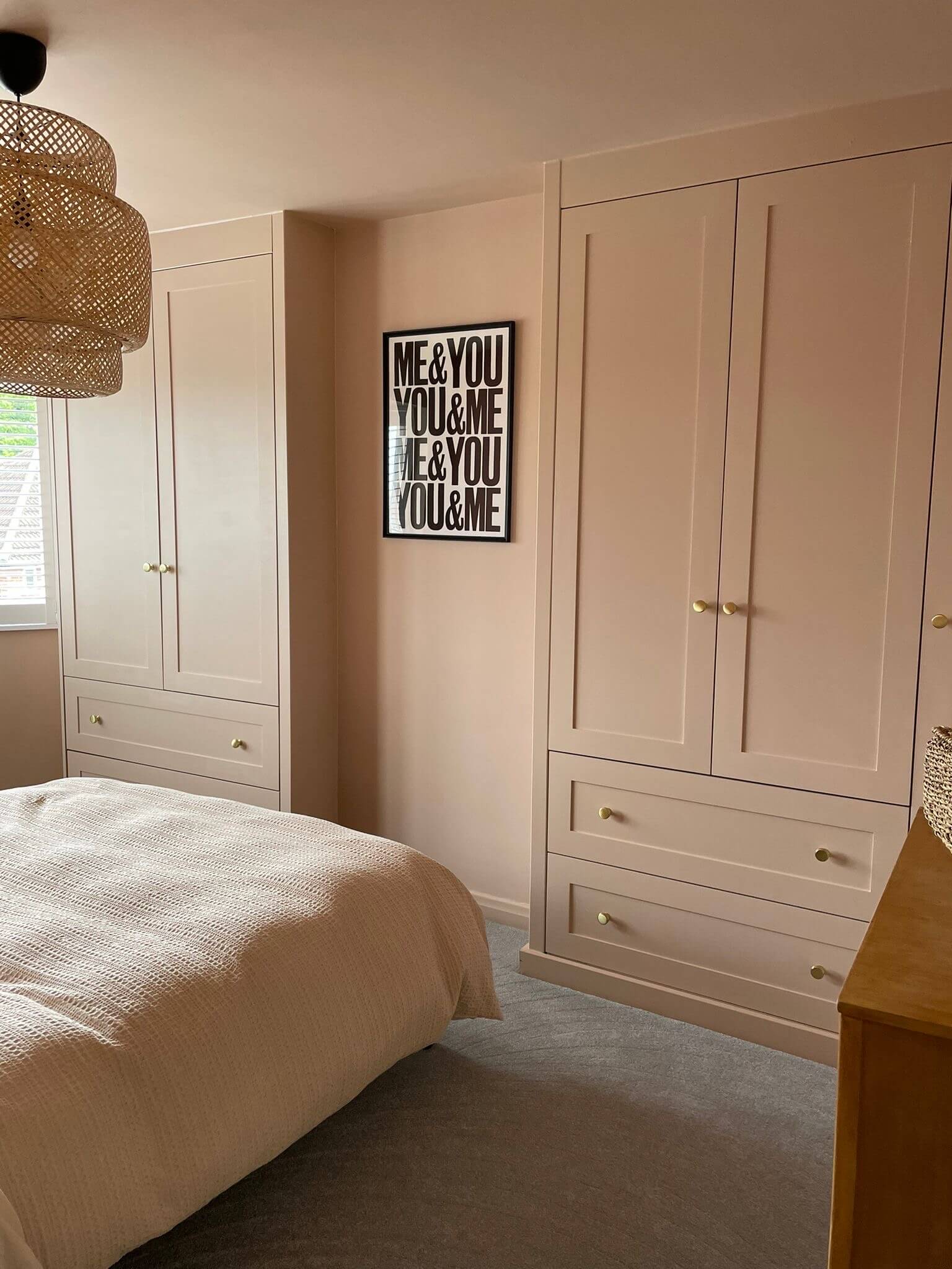 Handcrafted bespoke kitchen with painted cabinetry, designed and fitted by JAX Bespoke