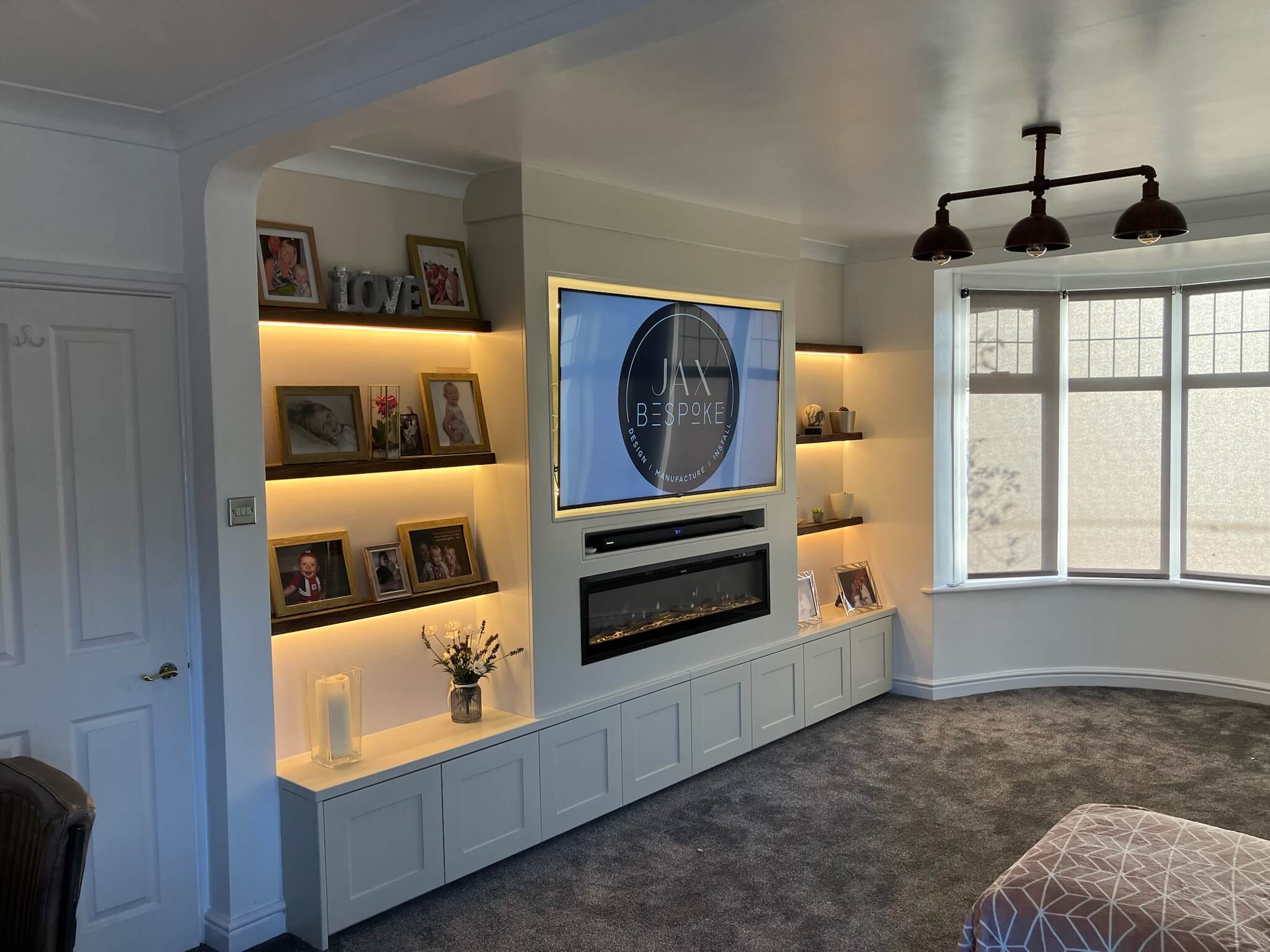 Bespoke fitted furniture detail showing handcrafted cabinetry and quality finish, by JAX Bespoke Wakefield