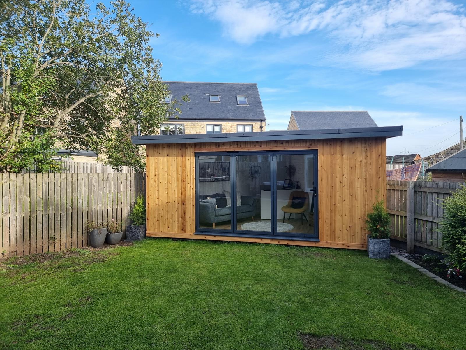 EcoJAX luxury garden room exterior, bespoke garden rooms Yorkshire