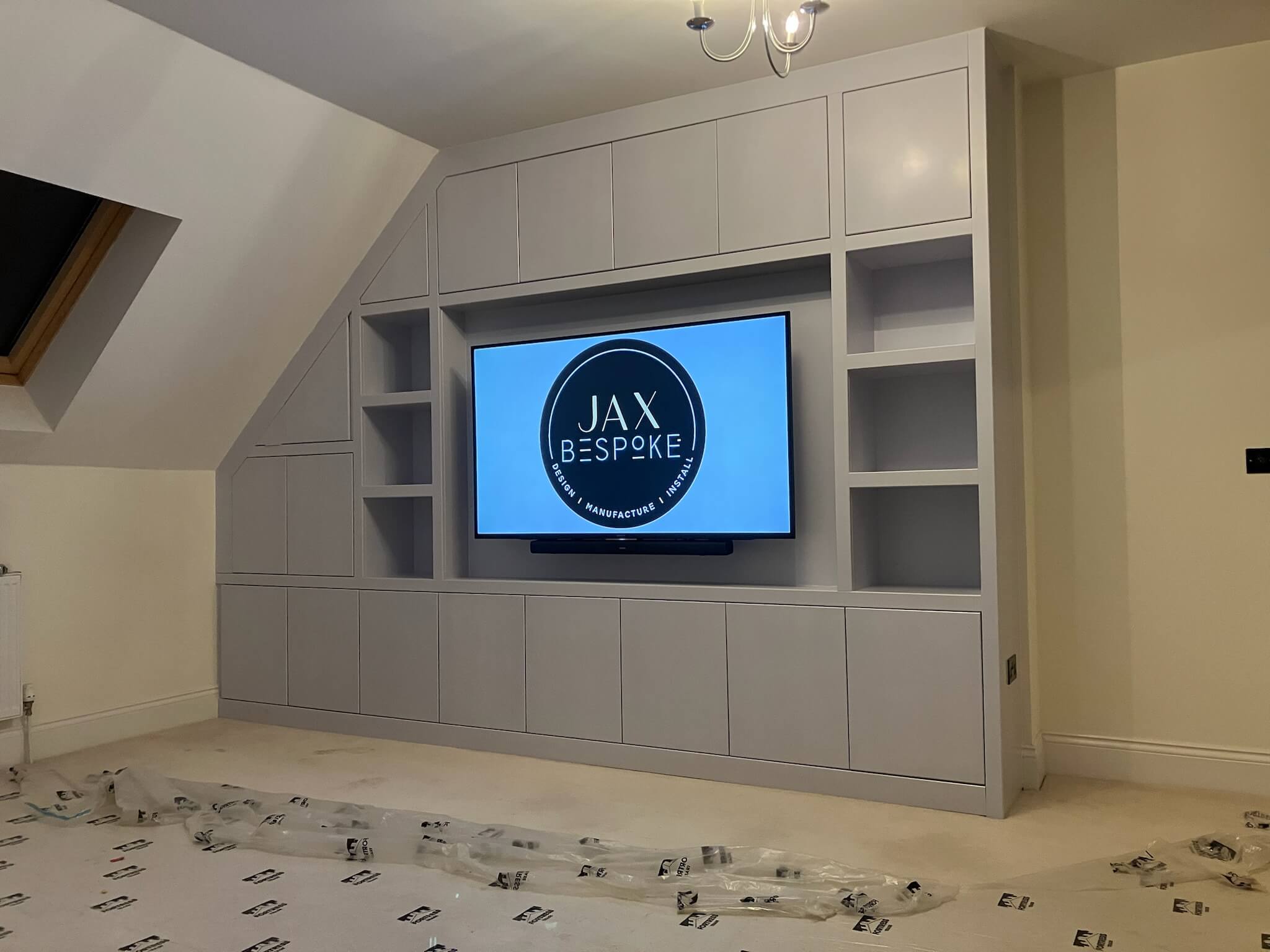 Bespoke alcove shelving unit, JAX Bespoke Wakefield