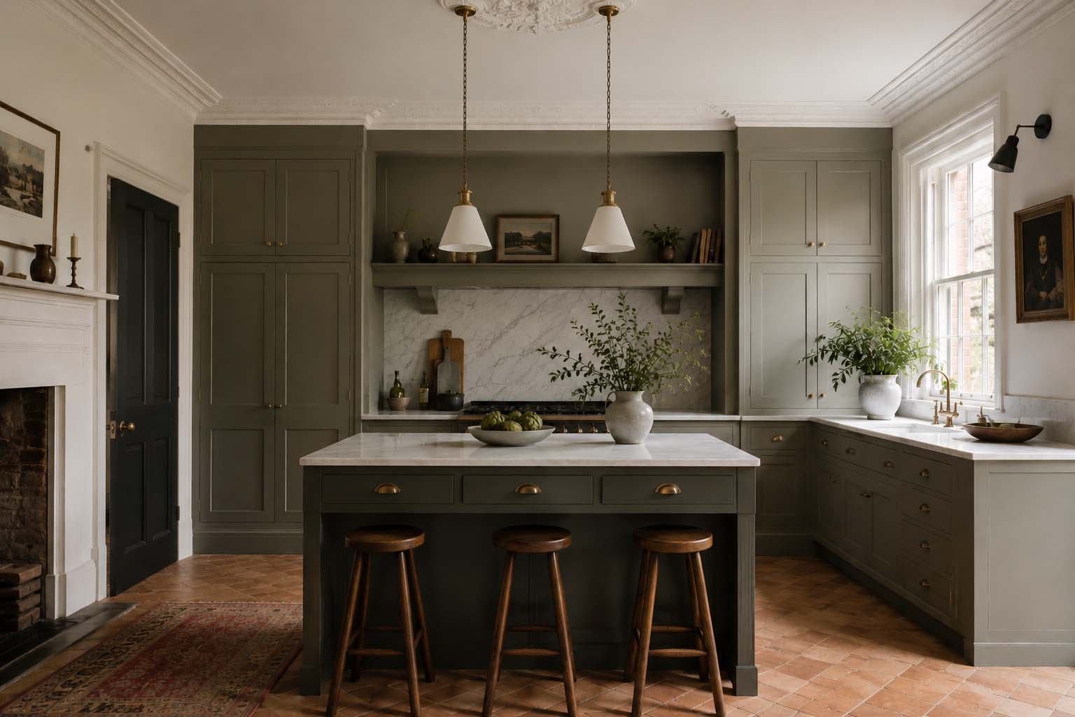 Bespoke kitchen installed in a period character home, designed to work with the existing architecture by JAX Bespoke