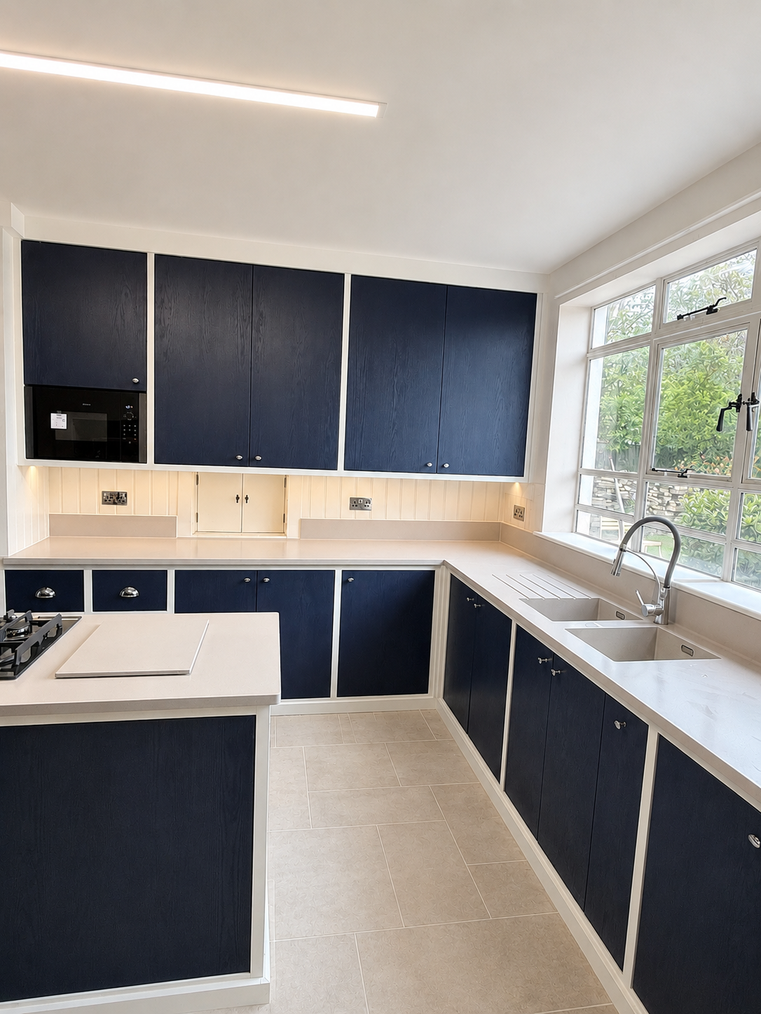 Completed bespoke kitchen installation by JAX Bespoke — handcrafted cabinetry, quality worktop and considered design built for a Yorkshire home