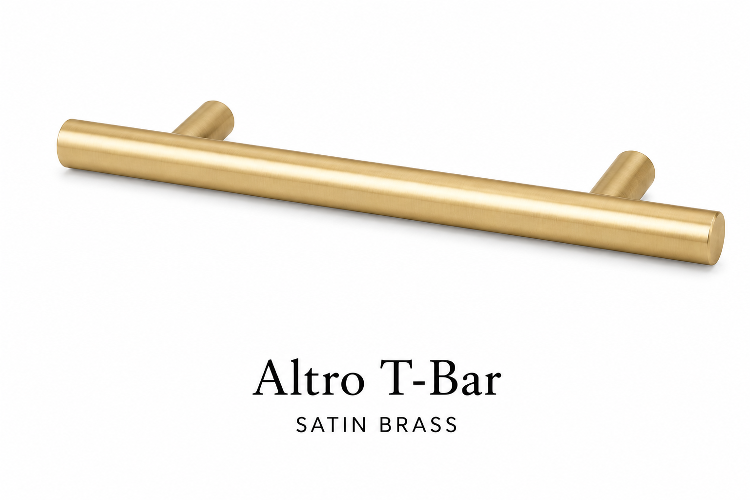 Windsor D-Bar Antique Brass handle for TV Simplicity media wall