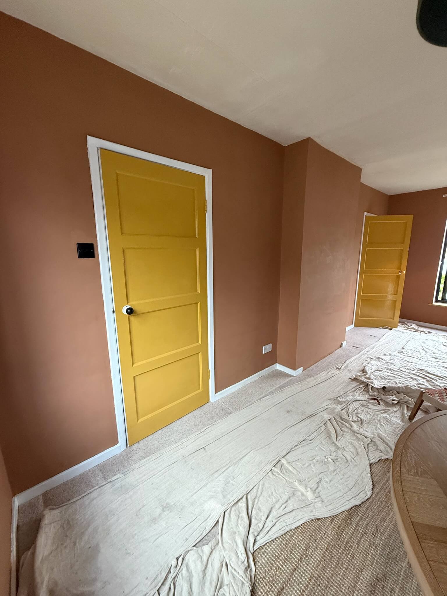Empty full wall alcove before bespoke fitted cabinetry installation by JAX Bespoke Yorkshire
