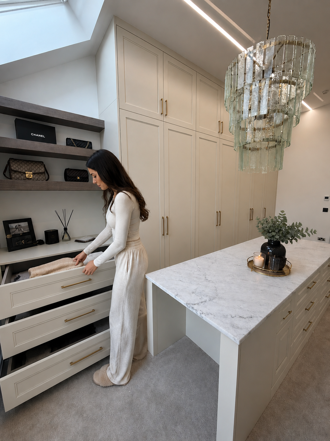 Bespoke bedroom furniture designed and used as a complete, lived-in scheme, by JAX Bespoke