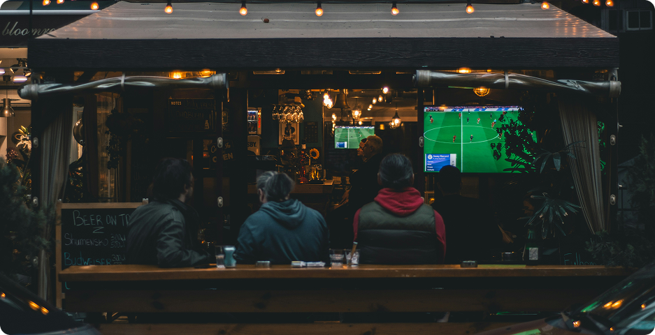 Match night at Premier Pub