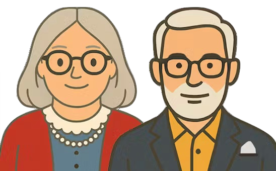 Couple aged 71 to 80