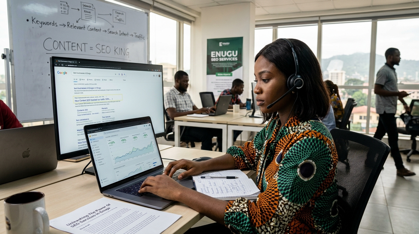 Role of content in SEO success for businesses in Enugu