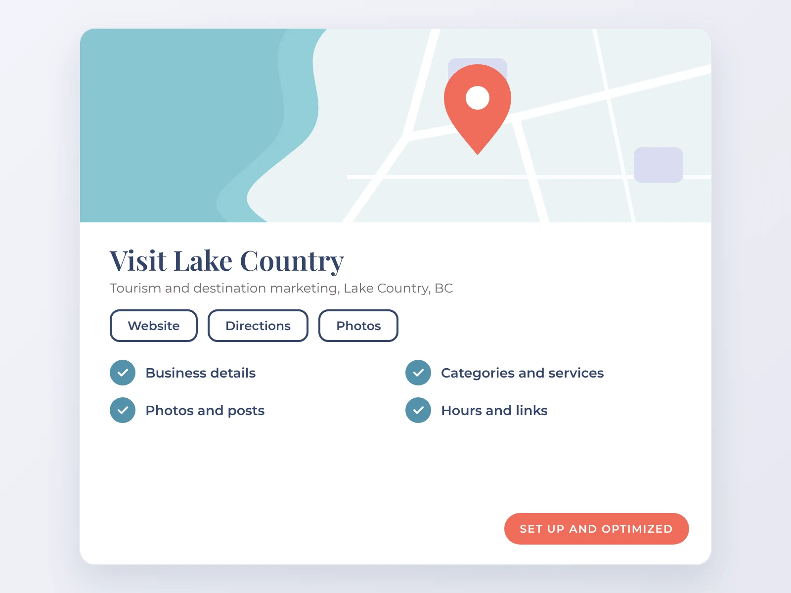 Visit Lake Country Google Business Profile