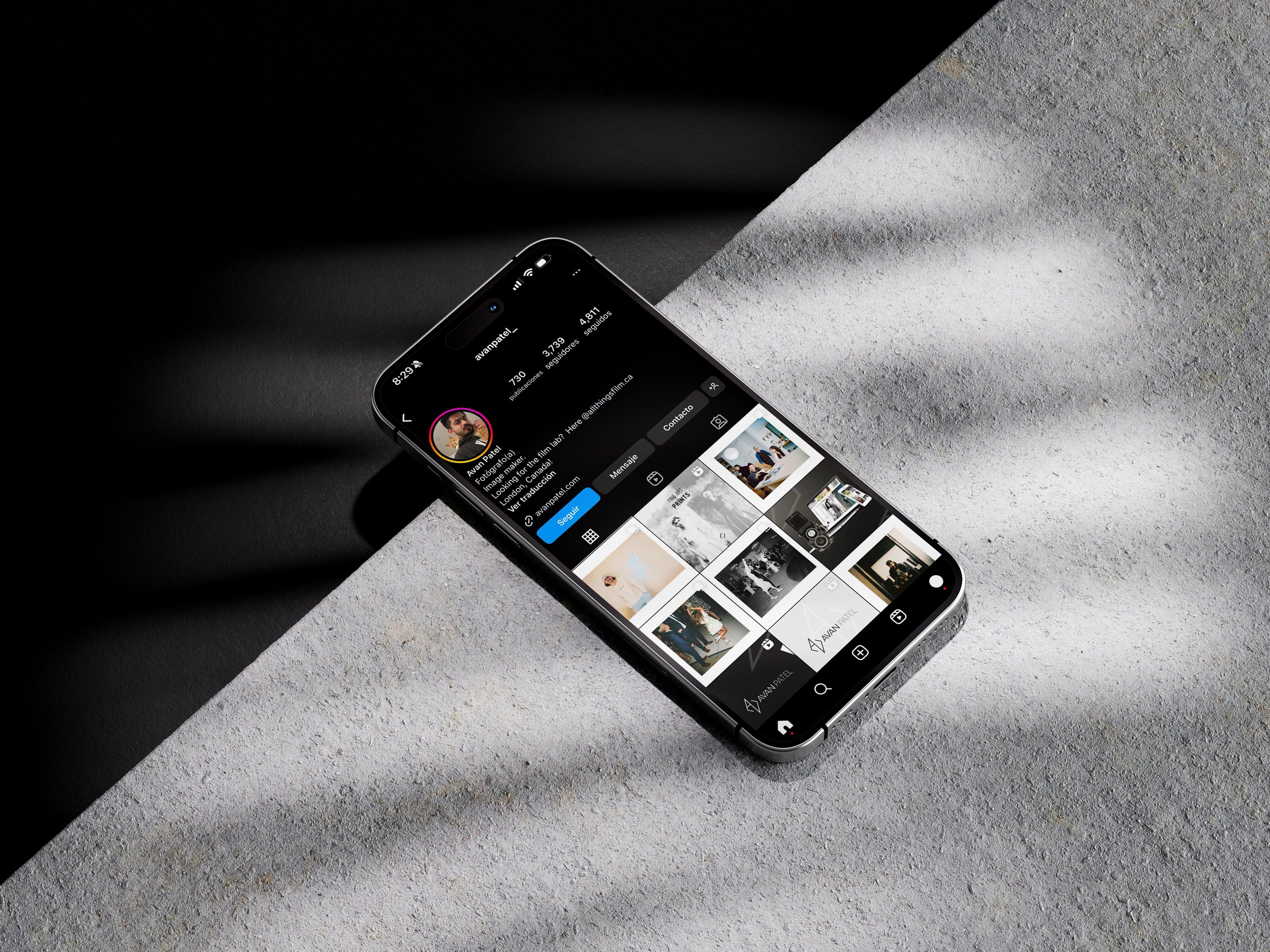 Avan Patel website screen 2