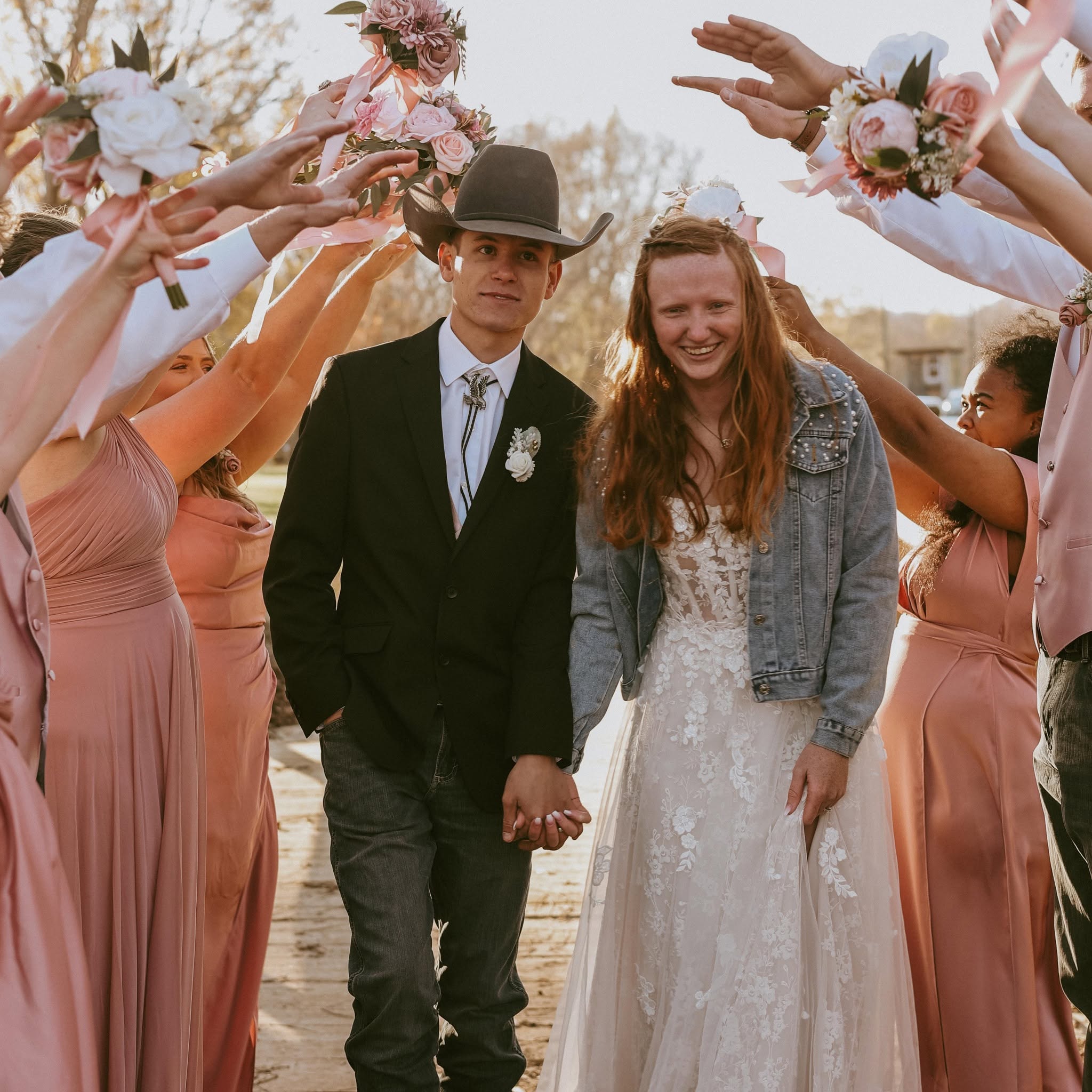 Brock and Victoria on their wedding day in 2024