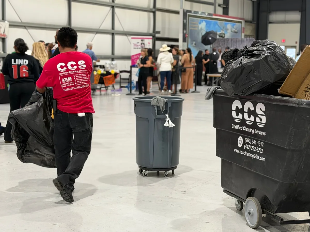 CCS CERTIFIED CLEANING SERVICES cleaning team at work