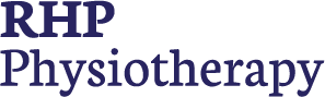 RHP Physiotherapy Logo Dark Blue Typography