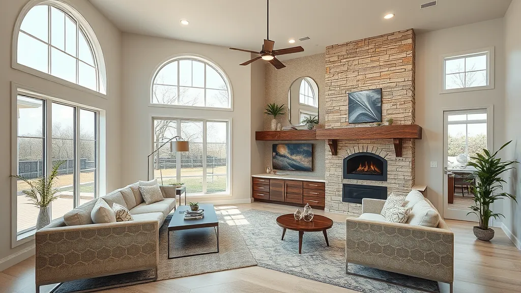 Home Remodeling in Richland Hills, TX showcasing modern kitchen design and open living space.