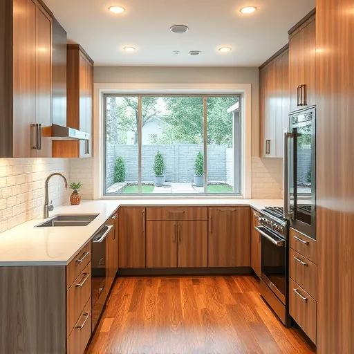 Modern kitchen remodel in Weatherford TX with quartz countertops, custom cabinetry, stainless appliances, and natural light.