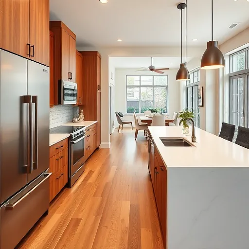 Renovated Fort Worth kitchen with modern cabinetry, stainless steel appliances, quartz island, and bright natural light.