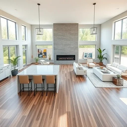 Home remodeling in Edgecliff Village TX showcasing an open-concept living space with modern design and comfort.
