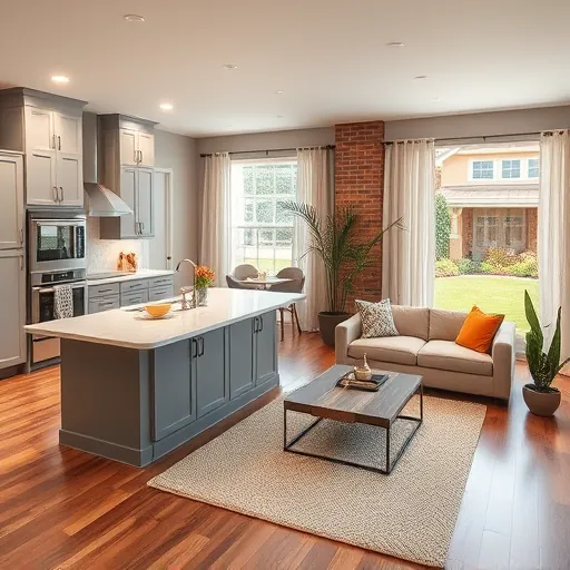 Stunning renovated kitchen and living area in Euless TX with modern cabinetry, plush furnishings, and bright natural light.