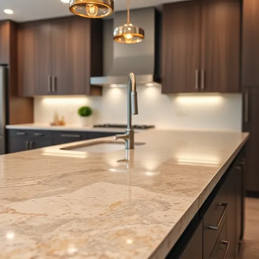 Close-up of glossy ceramic tile backsplash in a modern Fort Worth kitchen featuring beveled tiles, clean grout lines, and natural sunlight