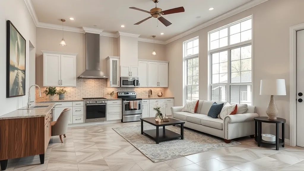 Home Remodeling in Benbrook TX with modern design elements and vibrant colors.