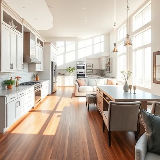 Modern Weatherford TX kitchen remodel with sleek cabinetry, polished countertops, and bright open layout.