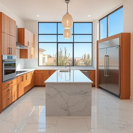 Newly remodeled Fort Worth kitchen with granite countertops, stainless steel appliances, custom cabinetry and natural light.