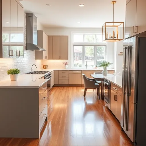 Remodeled kitchen in Haslet, TX with modern cabinetry, quartz island, stainless appliances, and open layout.
