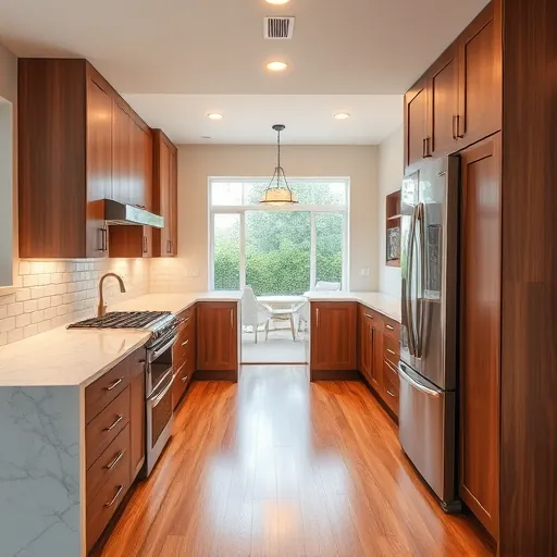 Newly remodeled kitchen in Fort Worth features modern cabinetry, quartz island, stainless steel appliances, and natural light.