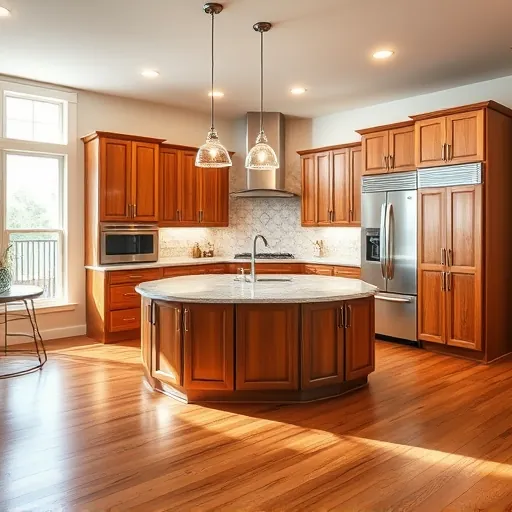 Newly remodeled kitchen in Westworth Village TX with granite countertops, stainless appliances, warm cabinetry, and natural light.