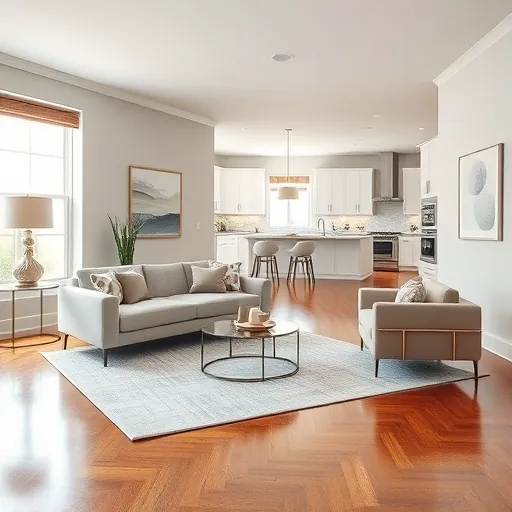 Inviting remodeled living room in Watauga TX with modern decor, soft colors, and natural light showcasing quality craftsmanship.